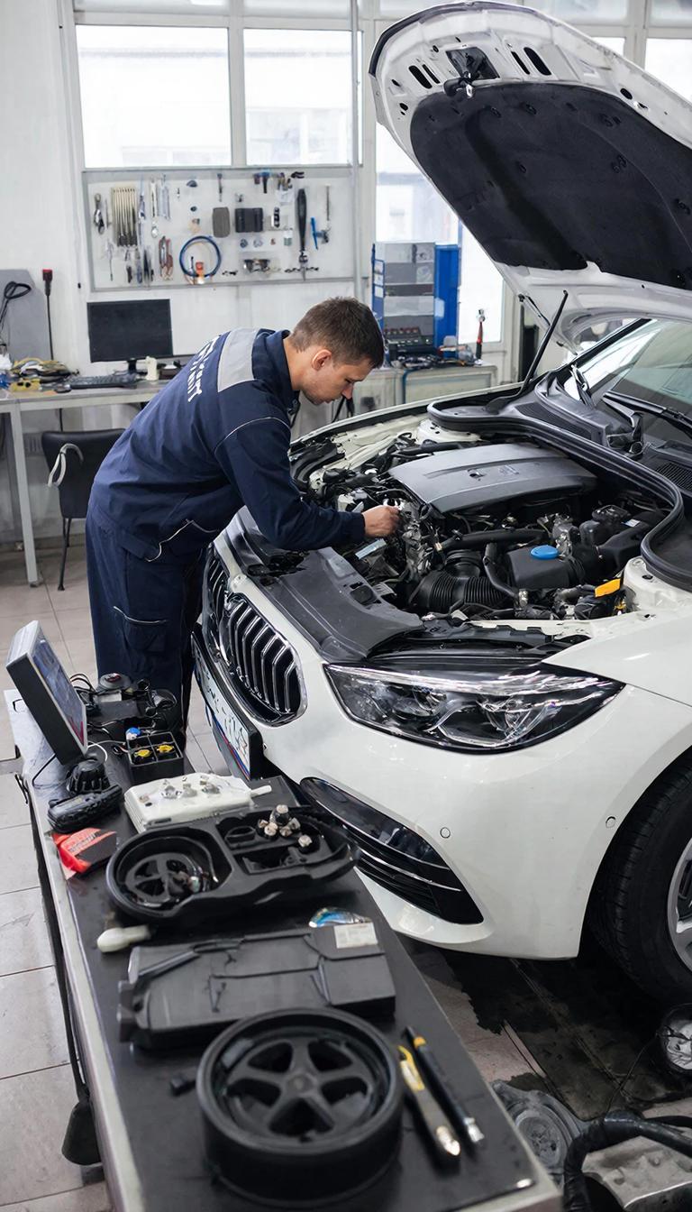 Диагностика двигателя автомобиля на СТО