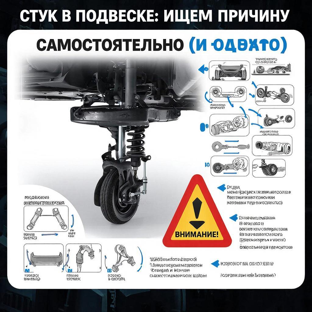 Коллаж на тему Стук в подвеске, ищем причину