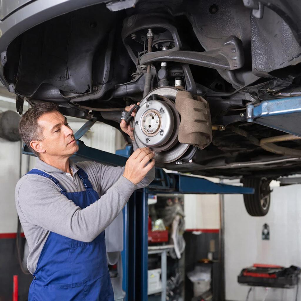 Коллаж о диагностике тормозной системы